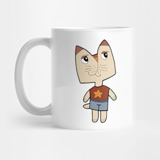 Cartoon, funny kitten boy Mug